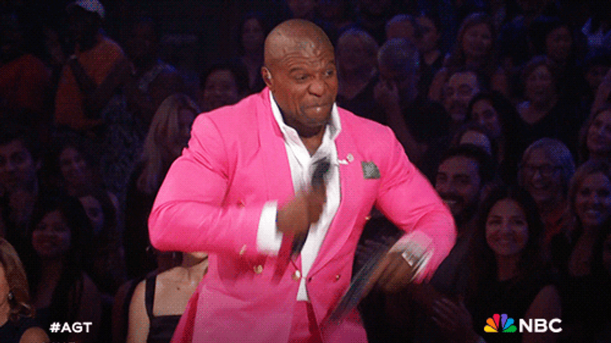 Terry Crews Frantic Dancing AGT GIF