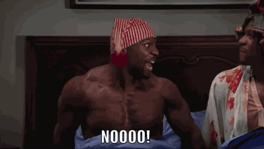 Terry Crews Panicking Marries Himself GIF