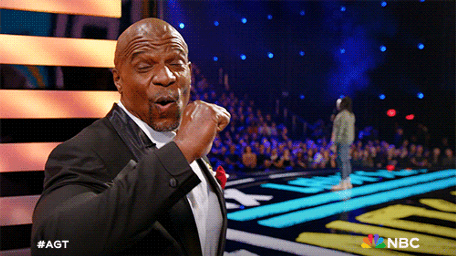 Terry Crews Pleasantly Surprised Americas Got Talent GIF