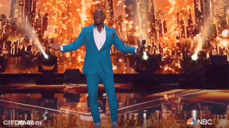 Terry Crews Shaking Off Muscles GIF