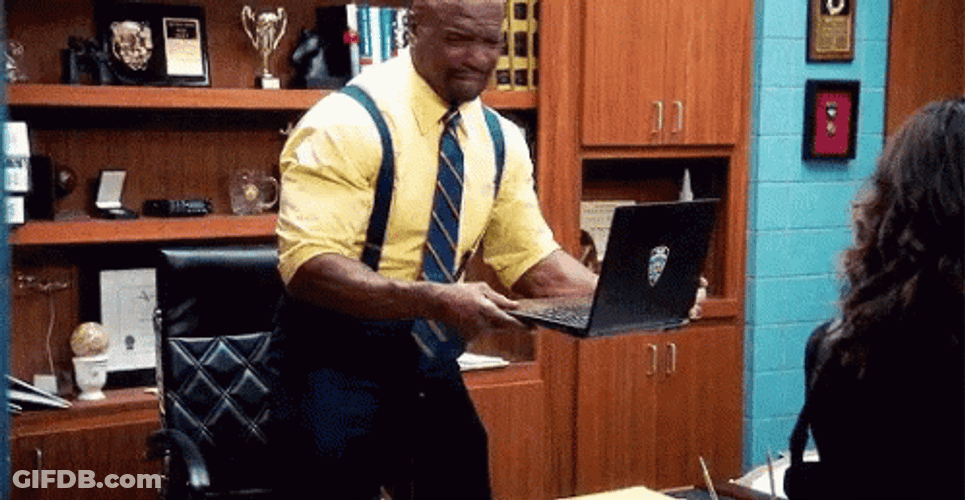 Terry Crews Smashing Computer GIF