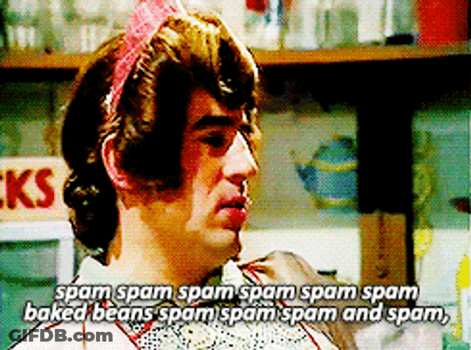 Terry Jones Spam Baked Beans GIF
