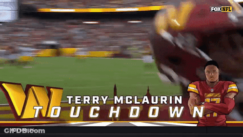 Terry McLaurin Featured On Fox Sports For Touchdown GIF