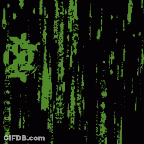 Tesla Logo Surrounded By Green Lines GIF