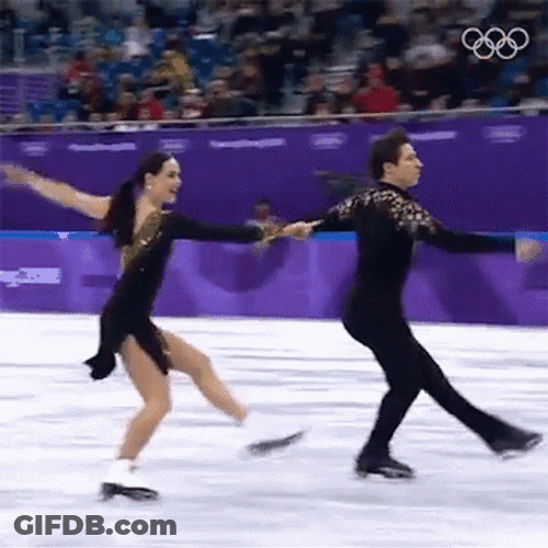 Tessa Virtue And Scott Moir Ice Skating GIF