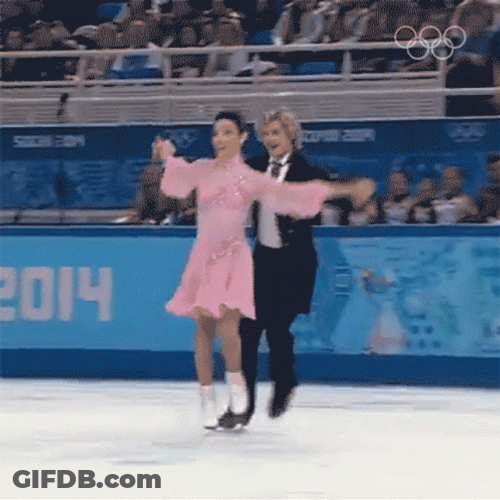 Tessa Virtue And Scott Moir Ice Skating Olympics GIF