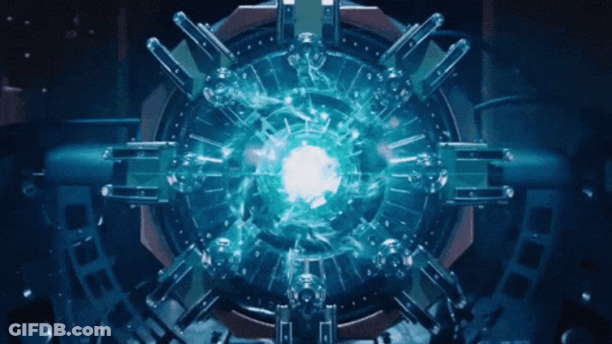 Tesseract Unleashing Laser Beam GIF