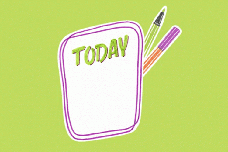 Test Day Flashing Animated Art GIF
