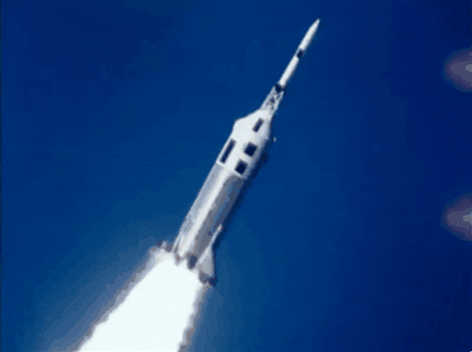 Test Rocket Launch GIF