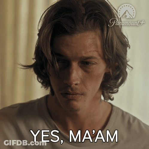 Testaments Poster Woman With Eyes Closed GIF