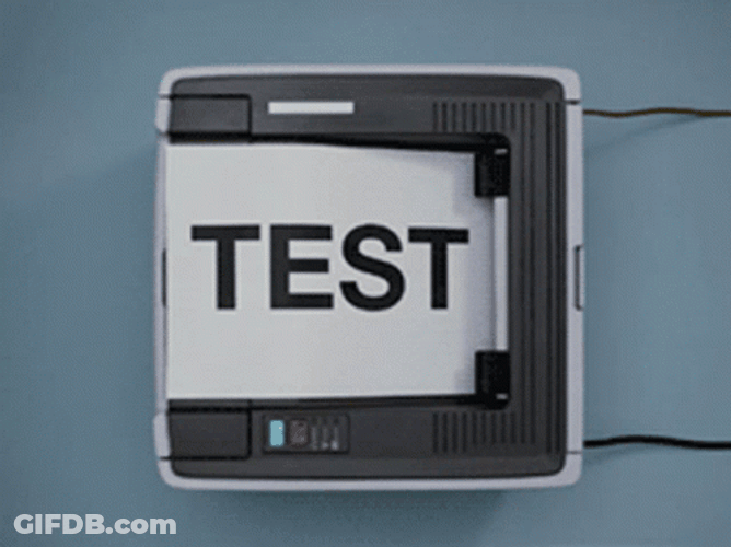 Testing Printer Test Photocopy GIF