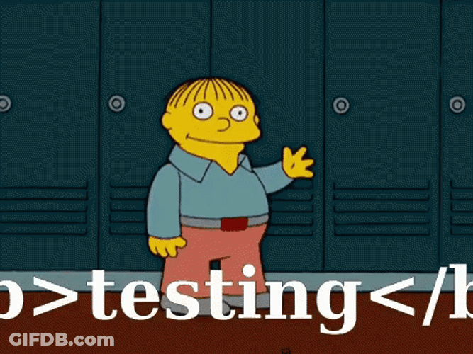 Testing Simpsons Hello Wave GIF