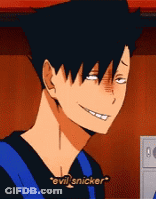 Tetsurō Kuroo Scheming GIF