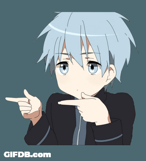 Tetsuya Kuroko Pointing Left And Right GIF
