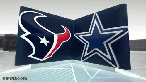 Texans And Cowboys Logos GIF