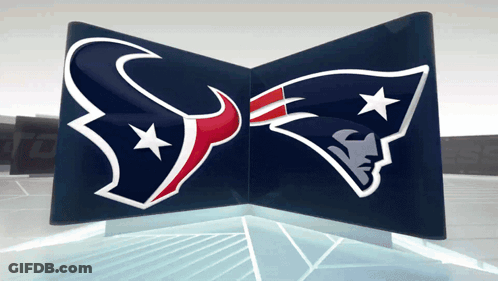 Texans And Patriots Logos GIF