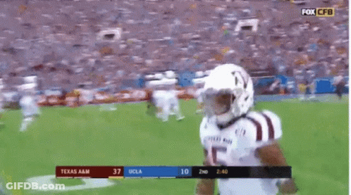Texas A&M Vs UCLA Football On Fox CBS GIF
