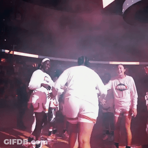 Texas Basketball Hookem Horns Longhorns GIF
