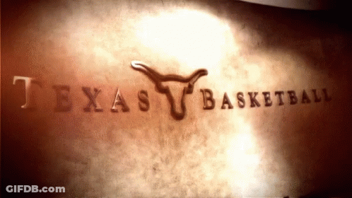 Texas Basketball On Brown Surface GIF