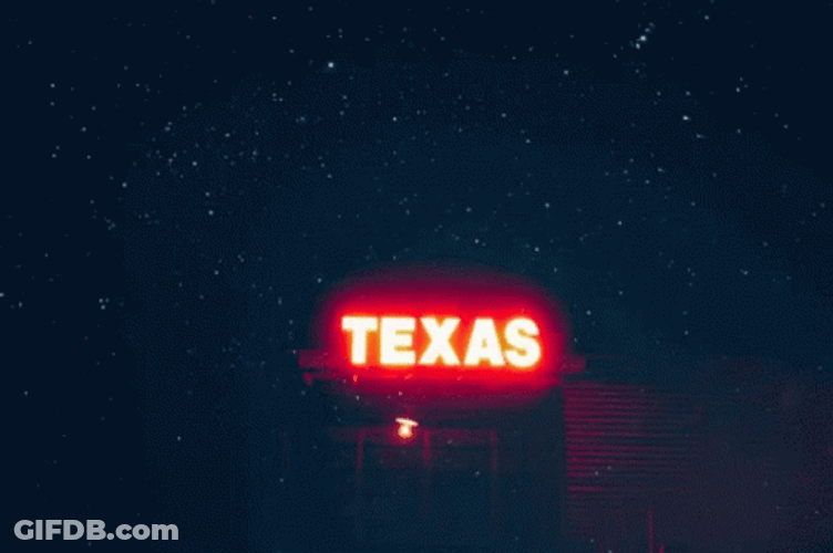 Texas Billboard Led Light GIF