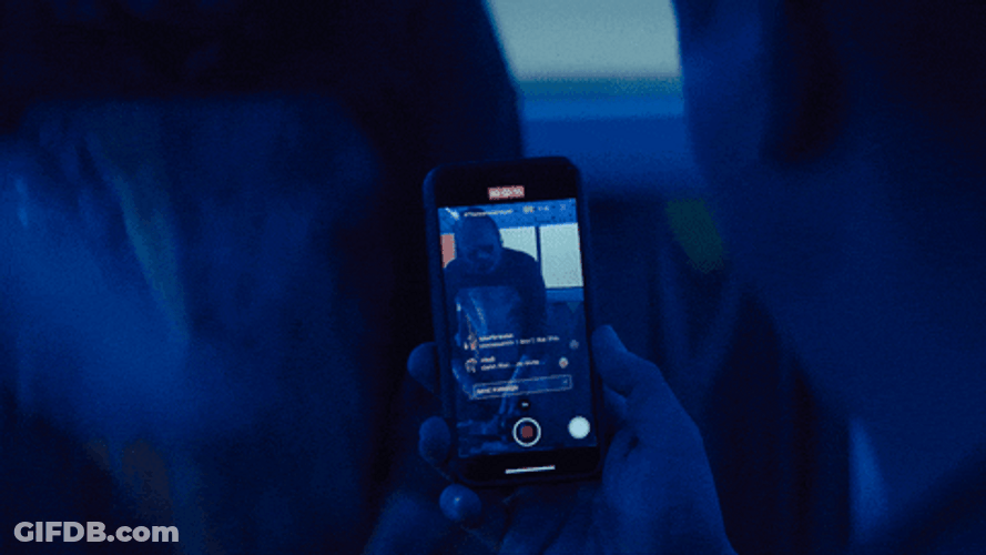 Texas Chainsaw Cellphone Live Video GIF