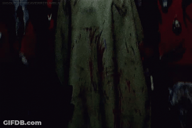 Texas Chainsaw Creepy Leatherface Thriller GIF