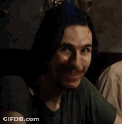 Texas Chainsaw Creepy Smile GIF