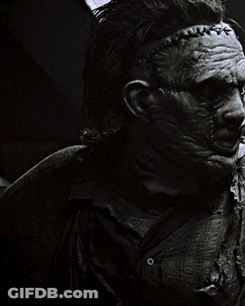 Texas Chainsaw Creepy Villain Leatherface GIF
