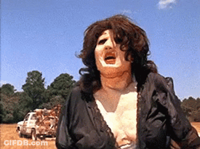 Texas Chainsaw Leatherface Scream GIF
