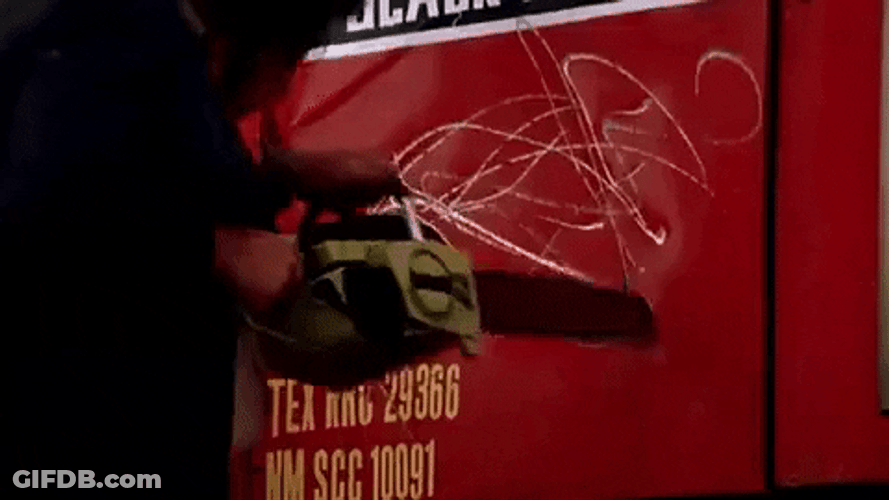Texas Chainsaw Massacre Vandalism GIF