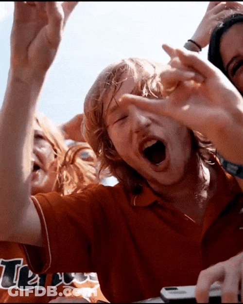 Texas Crowd Cheers Longhorns GIF
