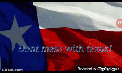 Texas Flag Don't Mess With Texas GIF