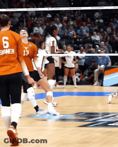 Texas Longhorns 6 Madisen Skinner Volleyball GIF