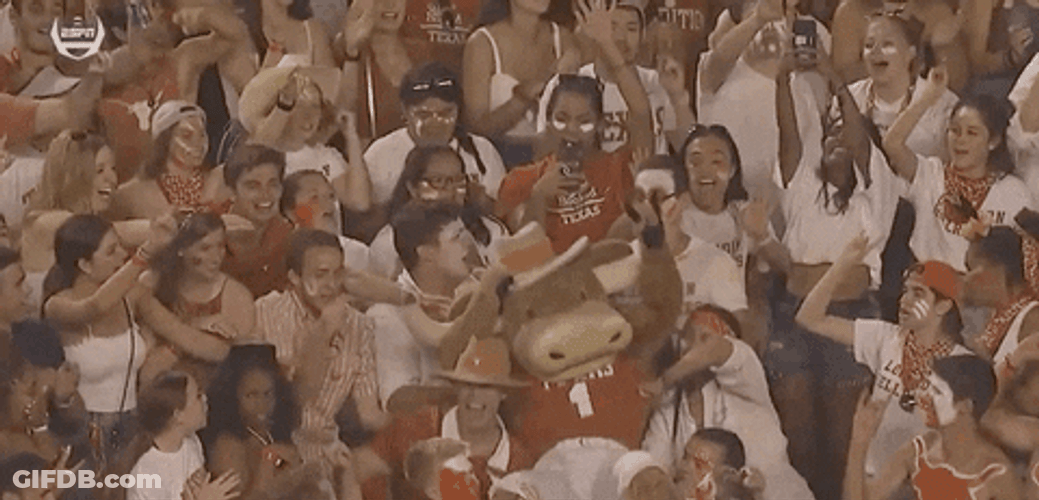 Texas Longhorns Lifted Up Mascot GIF