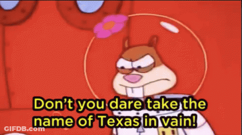 Texas Map With Howdy GIF
