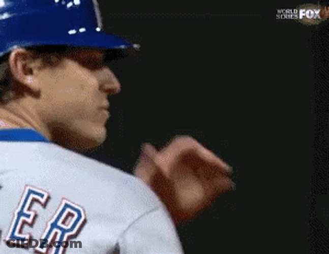 Texas Rangers Get Off My Shoulder GIF
