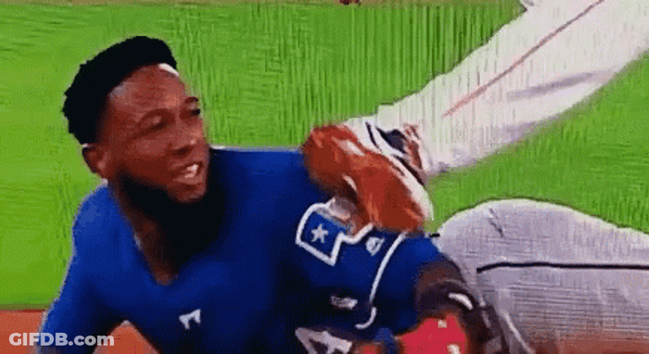 Texas Rangers Head Kick GIF
