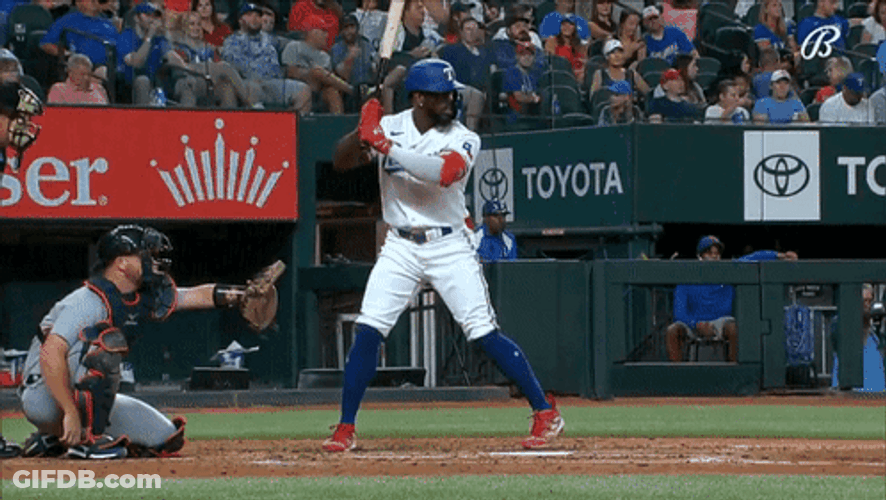 Texas Rangers Home Run By Adolis Garcia GIF