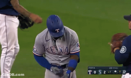 Texas Rangers Player Ready To Throw Ball GIF