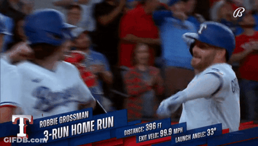Texas Rangers Robbie Grossman GIF