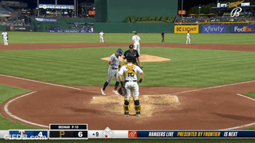 Texas Rangers Run Back To The Huddle GIF
