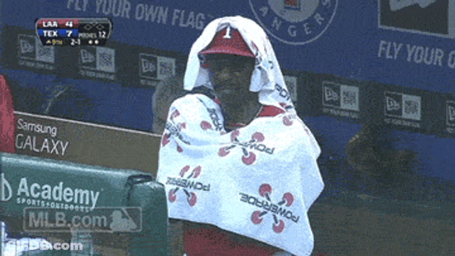Texas Rangers Soaking Wet GIF
