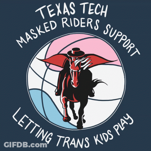 Texas Tech Masked Riders Letting Trans Kids Play GIF