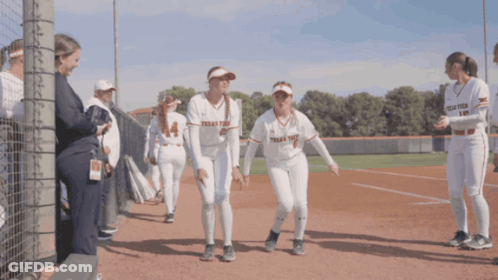 Texas Tech Softball Players On Field GIF
