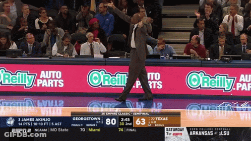 Texas Vs Georgetown Basketball Game GIF