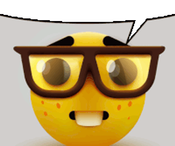 Textbubble Nerd Sticker GIF