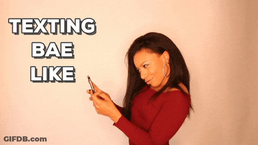 Texting Shawty Bae Be Like GIF