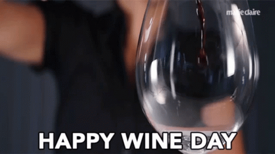 Tgi Wednesday It's Happy Wine Day GIF