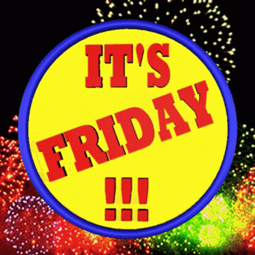 TGIF Friday Fireworks Logo GIF