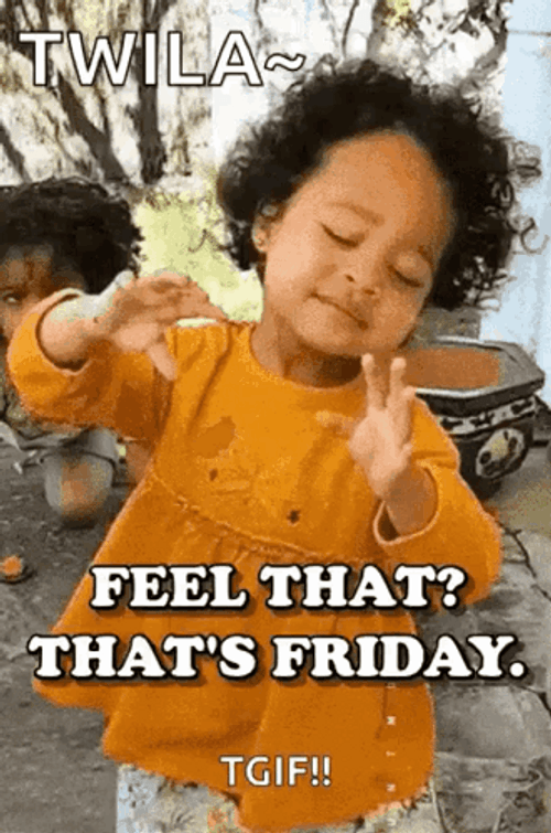 TGIF Girl Happy Friday Meme GIF